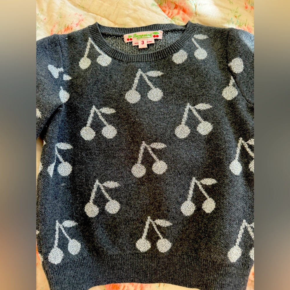 Bonpoint kiss cardigan like new size 3t